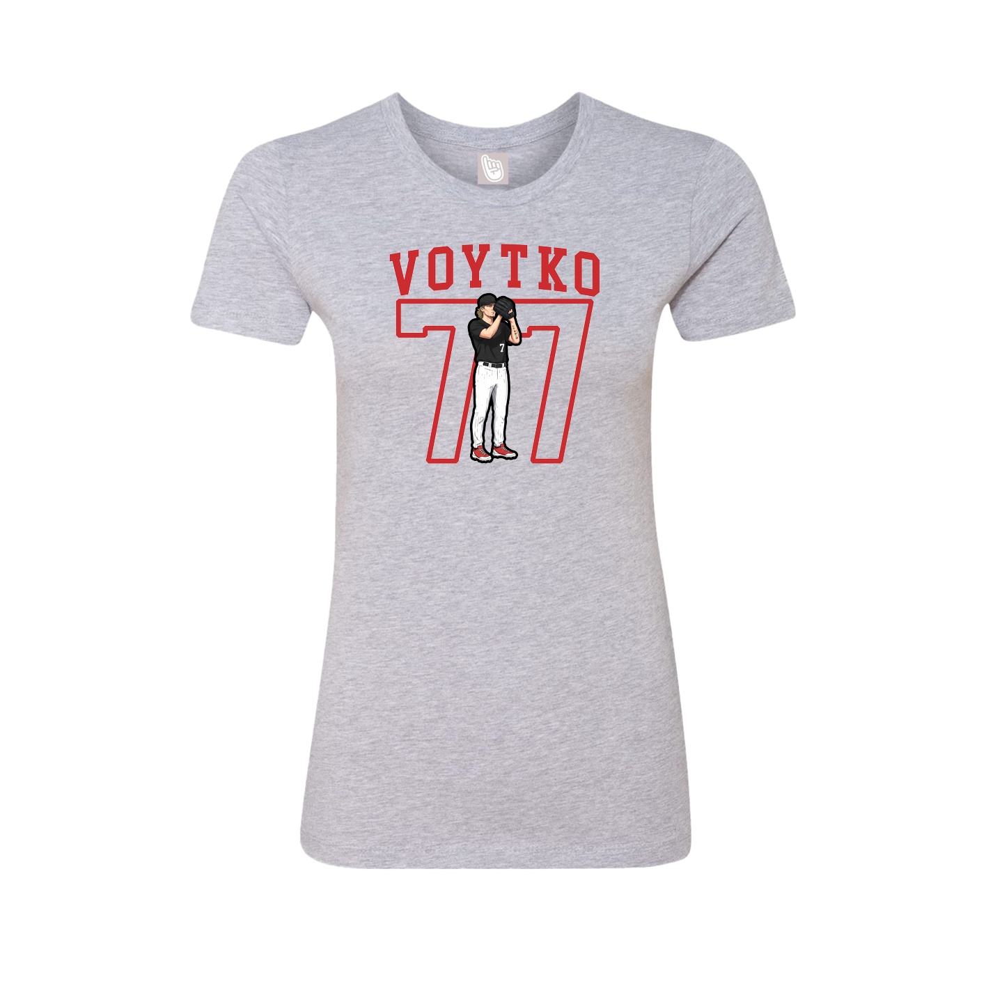 Fitted Women's Tee — Shirsey in Grey