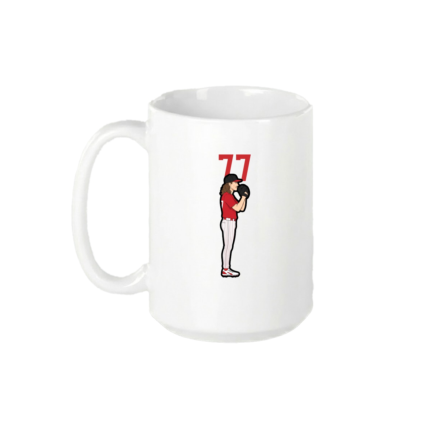 15oz Coffee Mug — Number Top in White