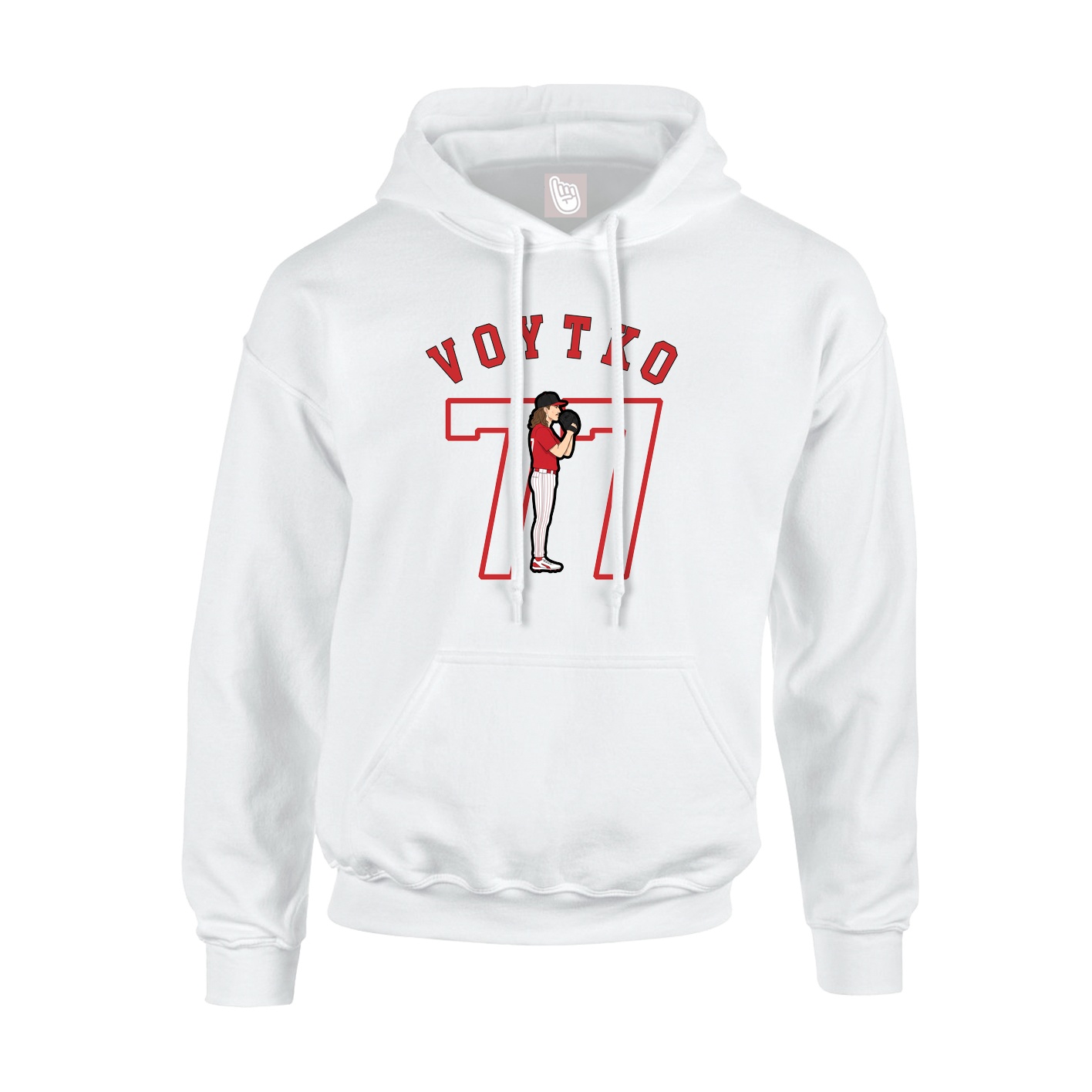 Hoodie — Shirsey Arch in White