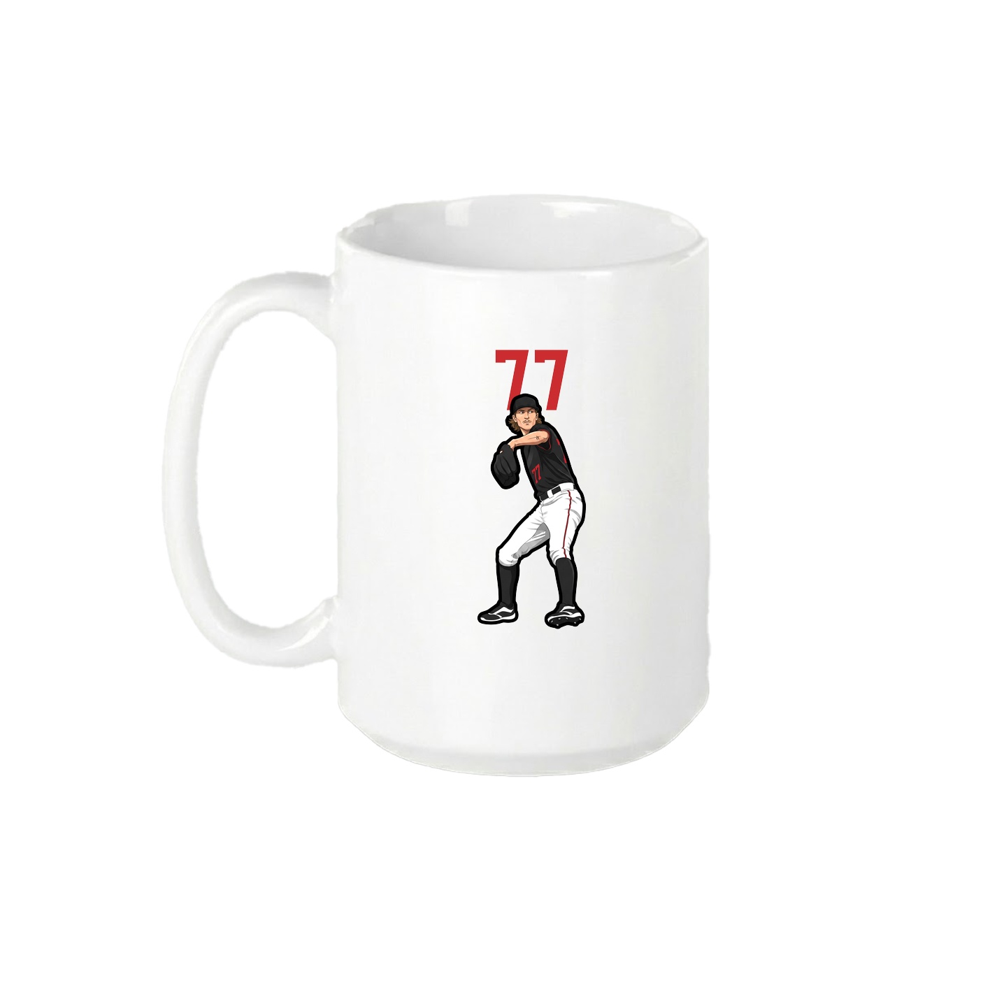 15oz Coffee Mug — Number Top in White