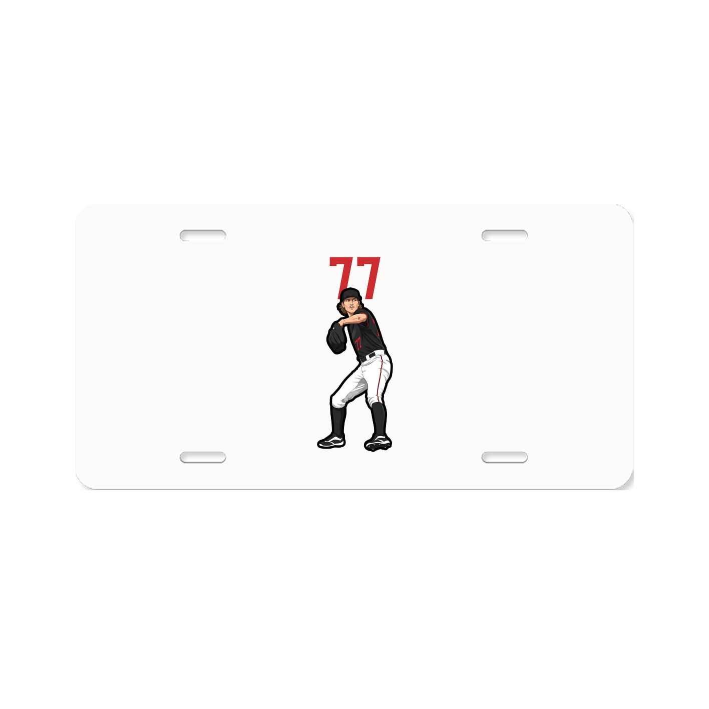License Plate — Number Top in Classic