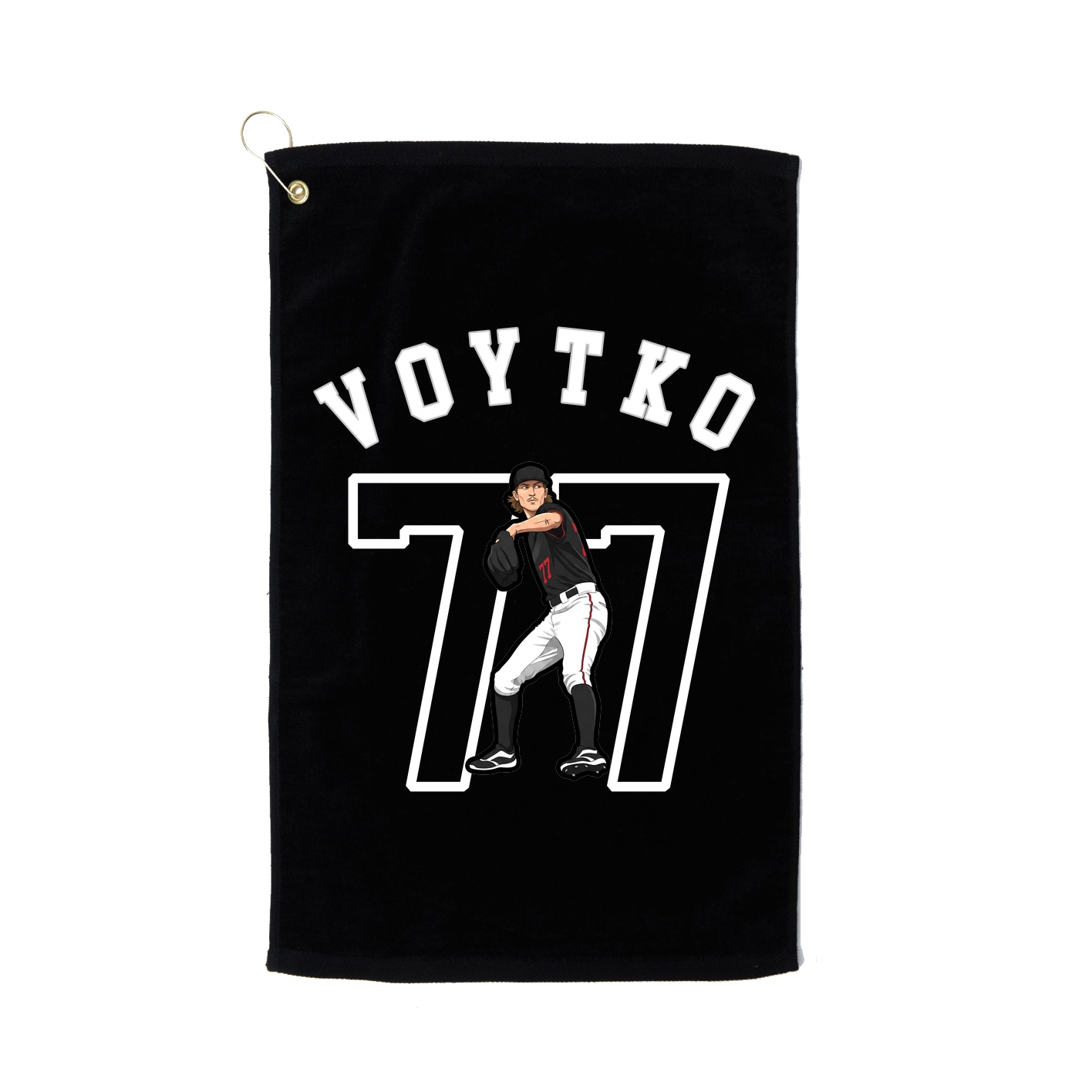 Golf Towel — Shirsey Arch in Black