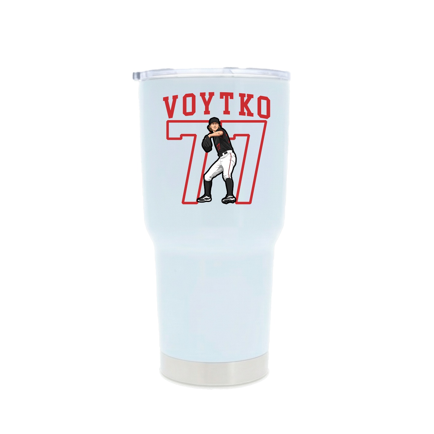 30oz Stainless Steel Tumbler — Shirsey in White