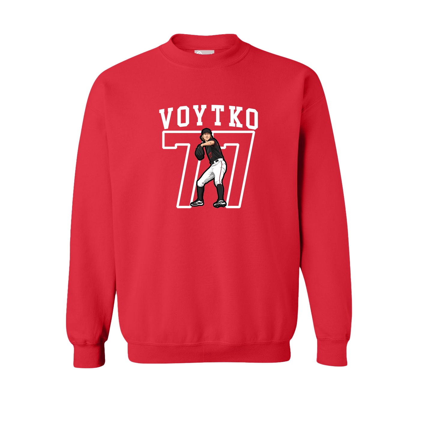 Fleece Crew — Shirsey in Red