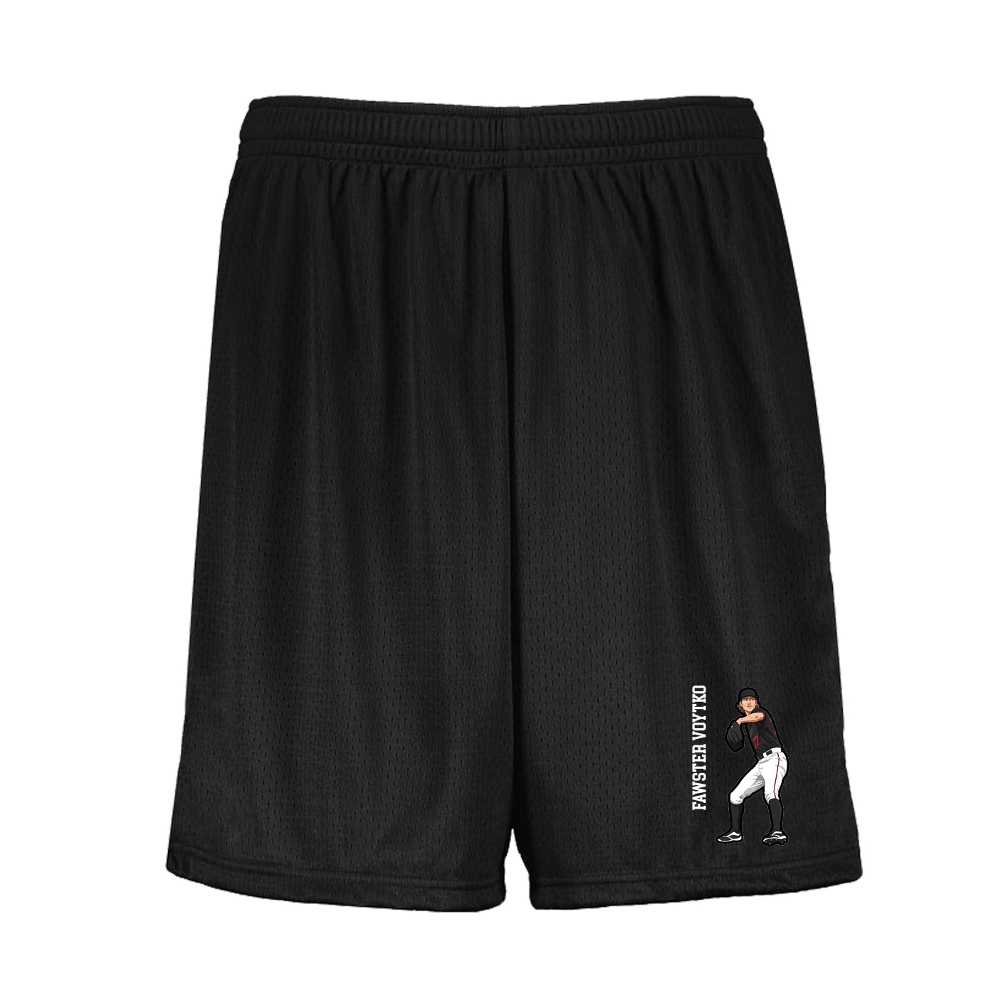 Shorts — Name Vertical in Black