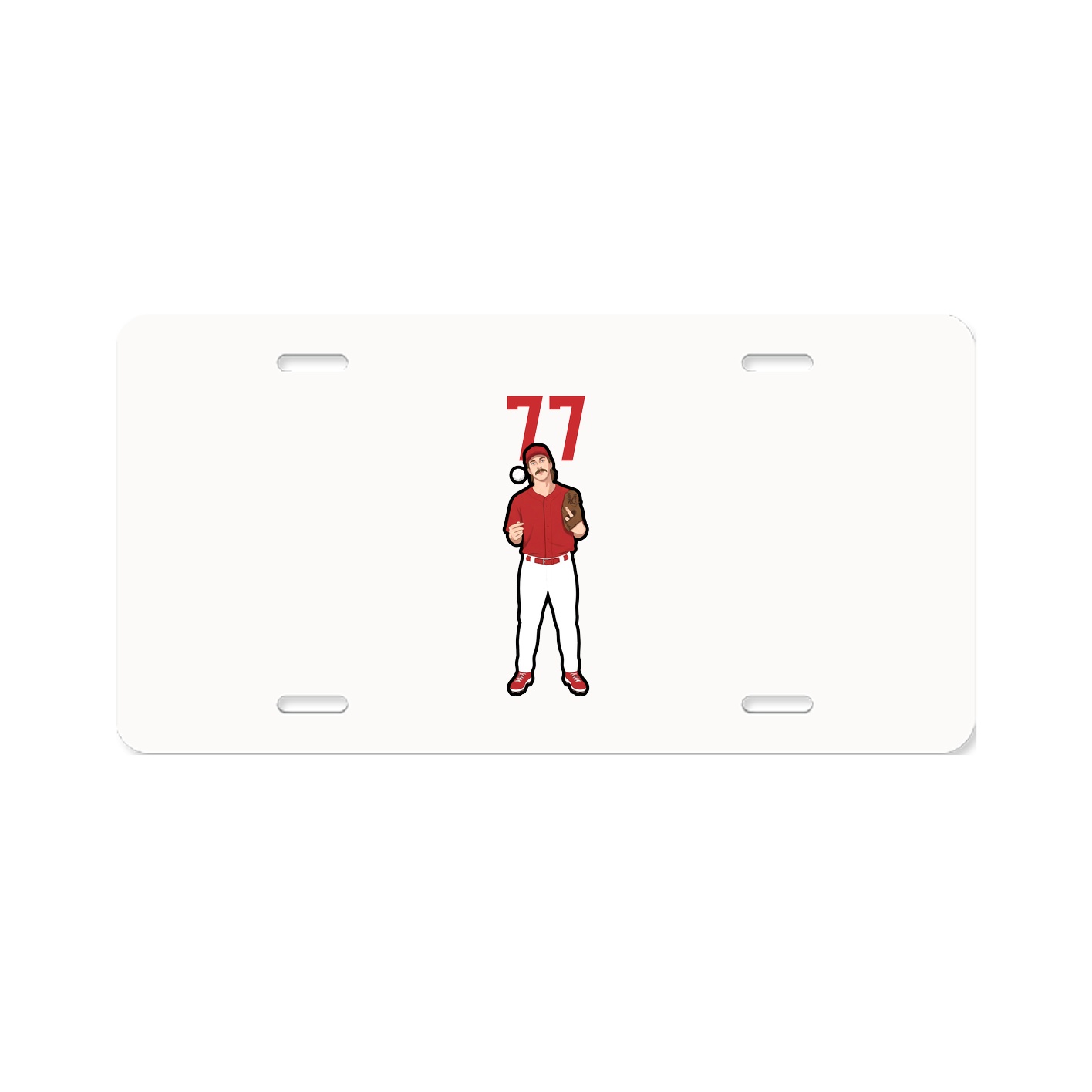 License Plate — Number Top in Classic