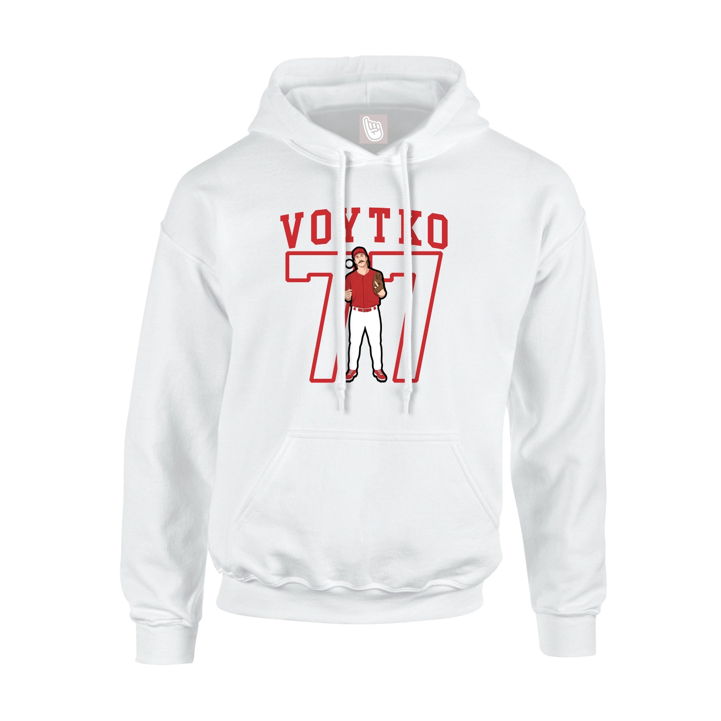 Hoodie — Shirsey in White