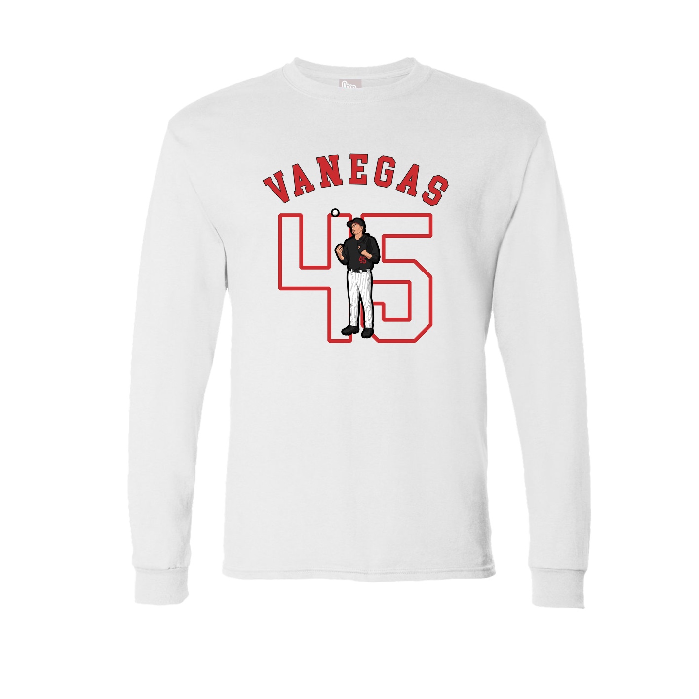 Long Sleeve Tee — Shirsey Arch in White
