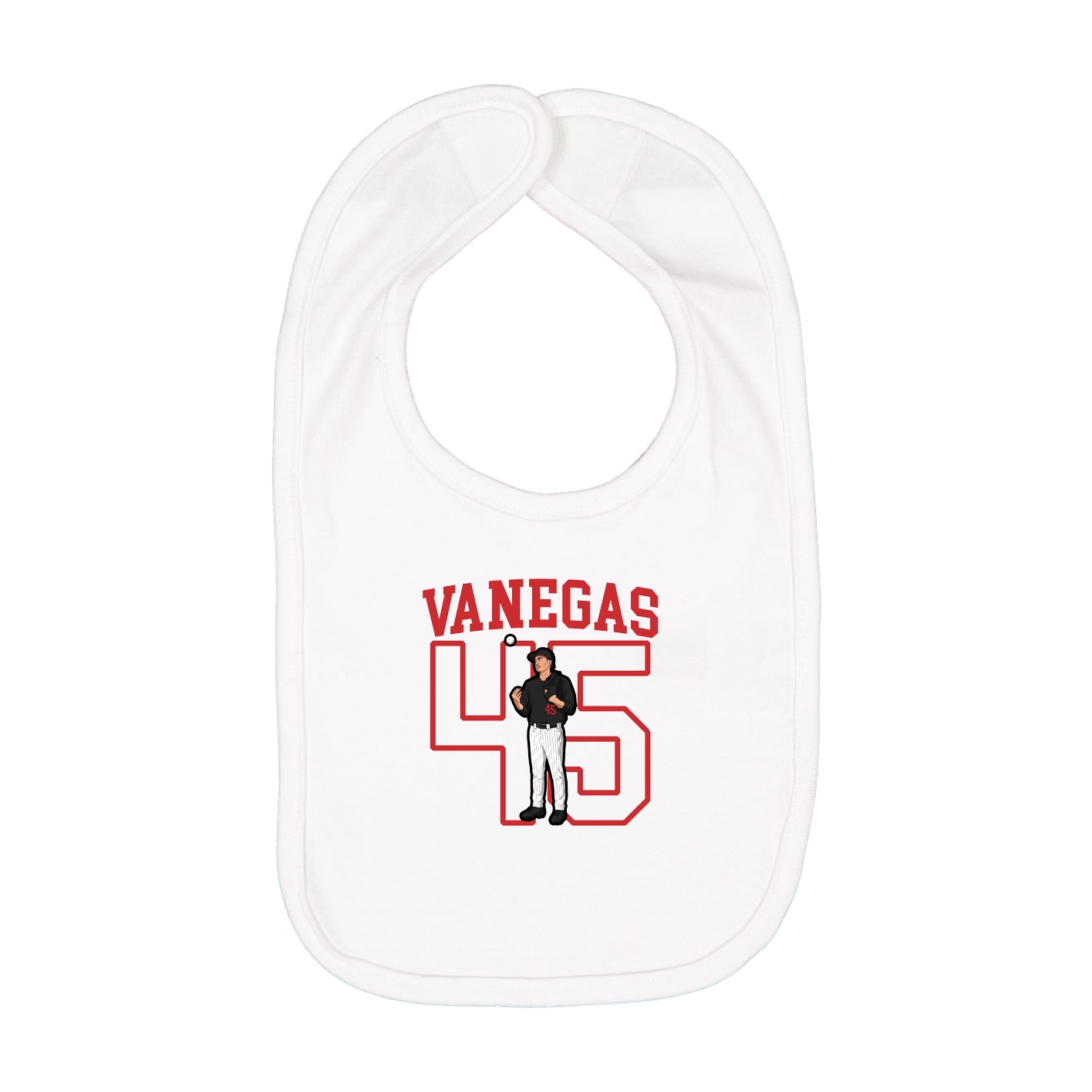 Infant Bib — Shirsey in White