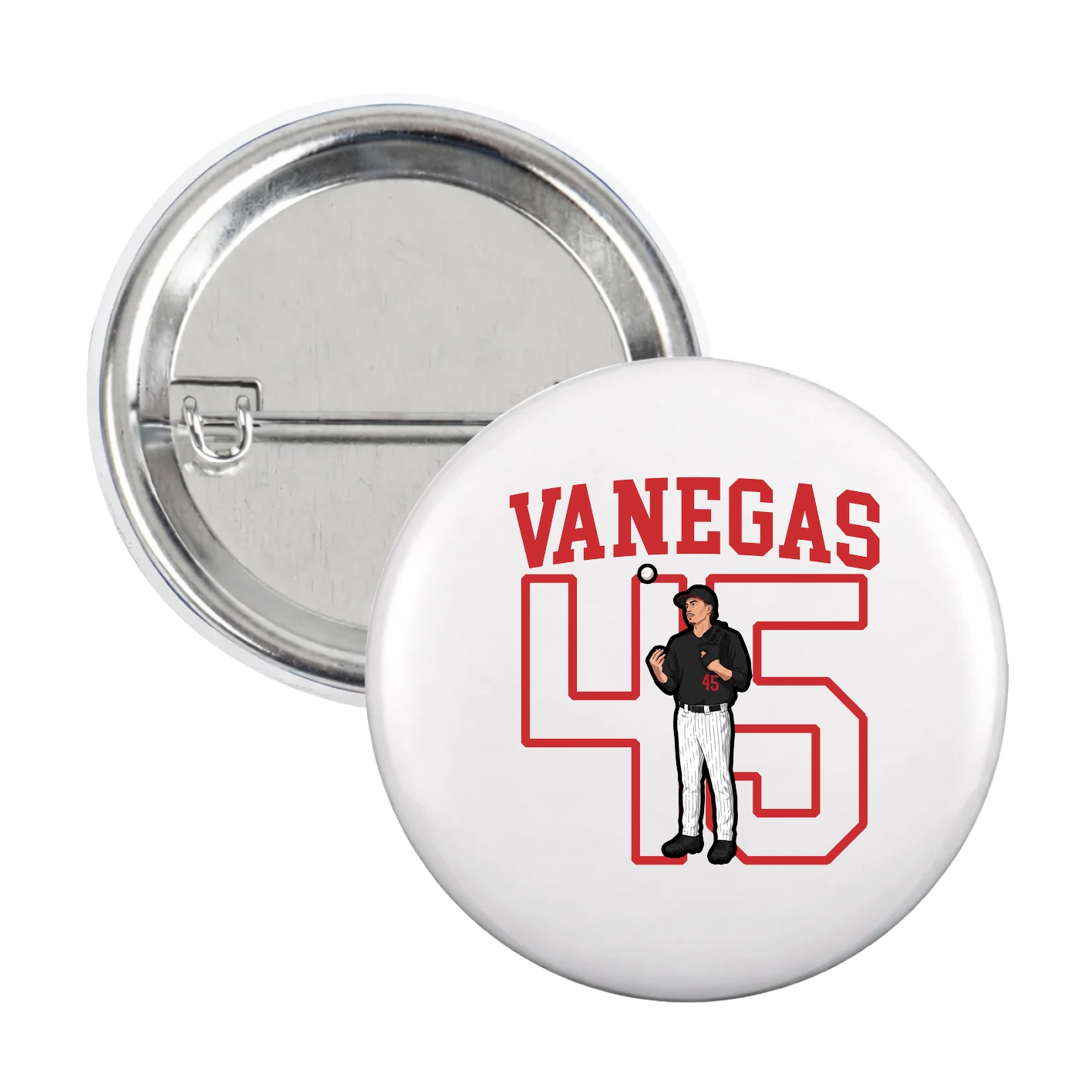 Game Day Button — Shirsey in White