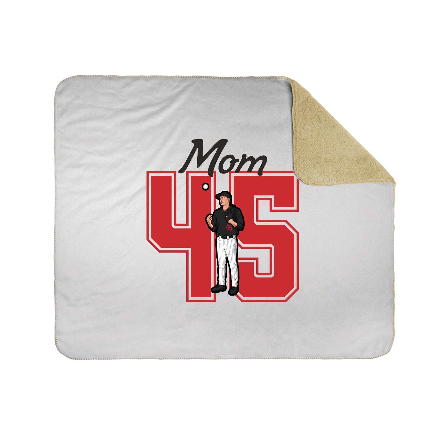 Throw Blanket — Mothers Day Shirsey in White