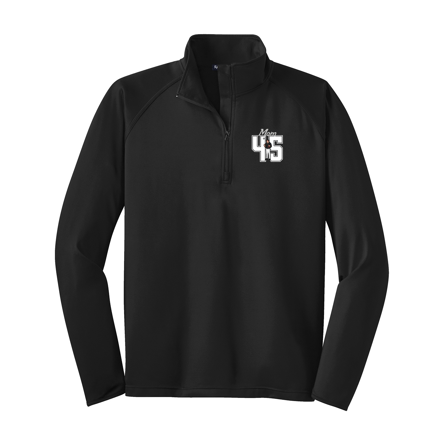 Q-Zip Pullover — Mothers Day Shirsey in Black
