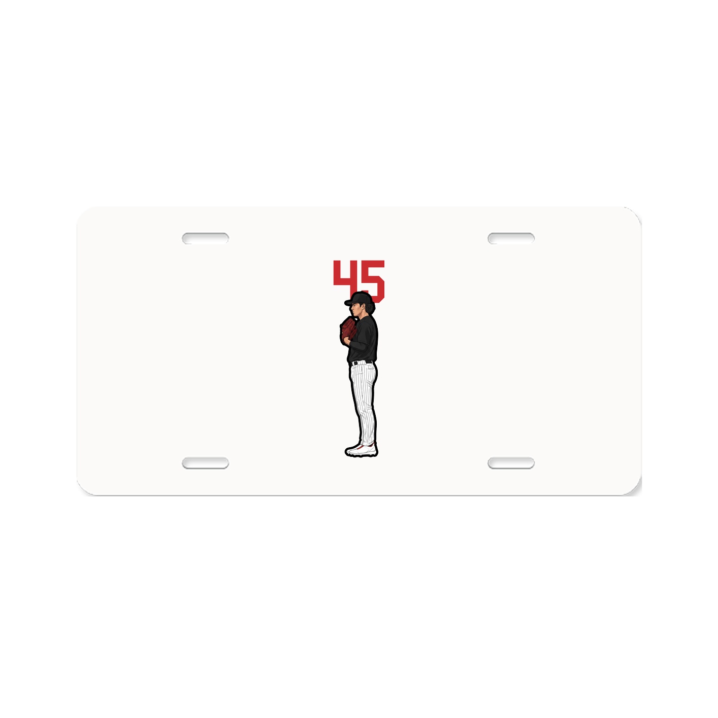 License Plate — Number Top in Classic
