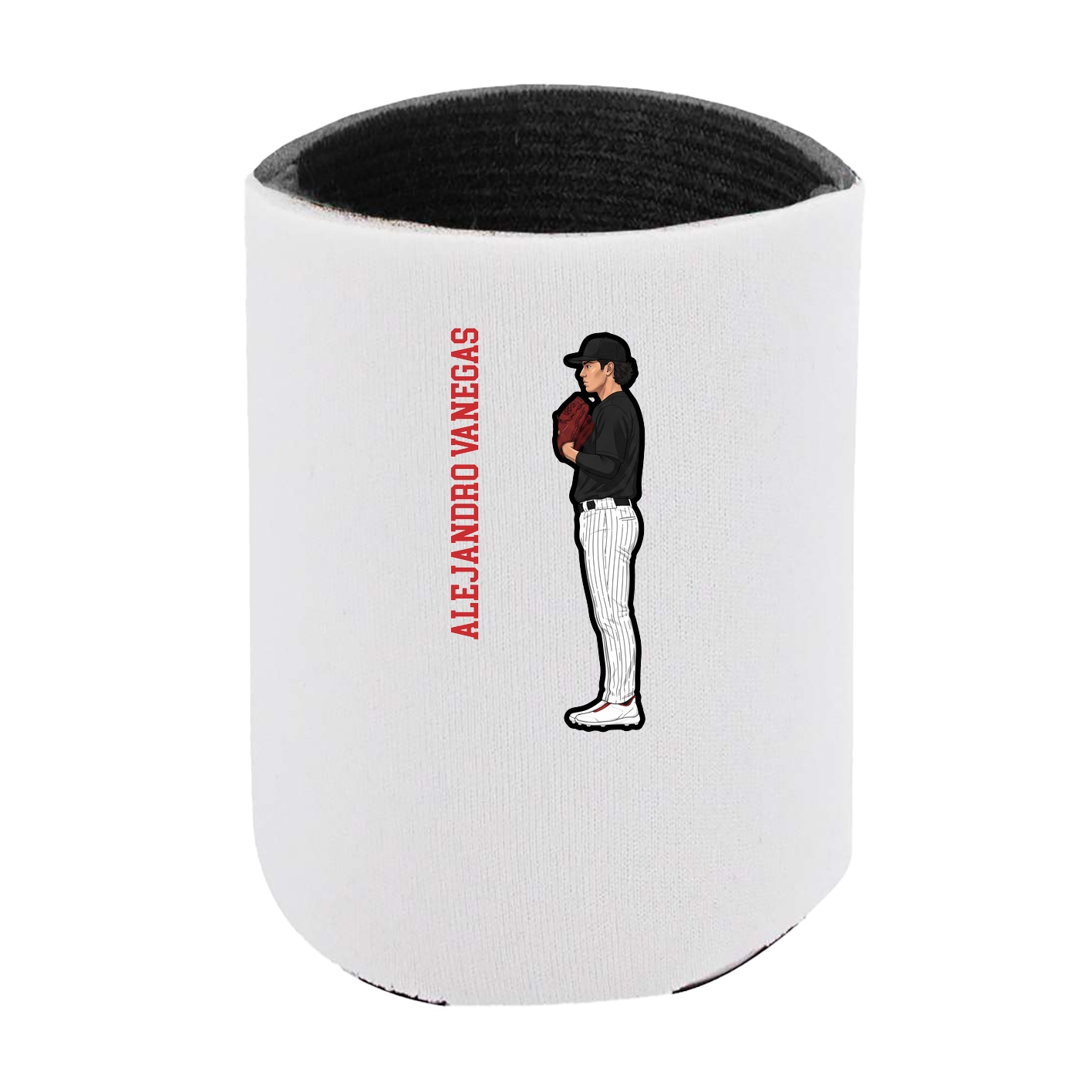 Can Holder — Name Vertical in White