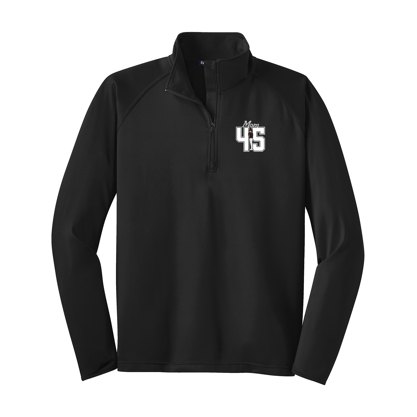 Q-Zip Pullover — Mothers Day Shirsey in Black