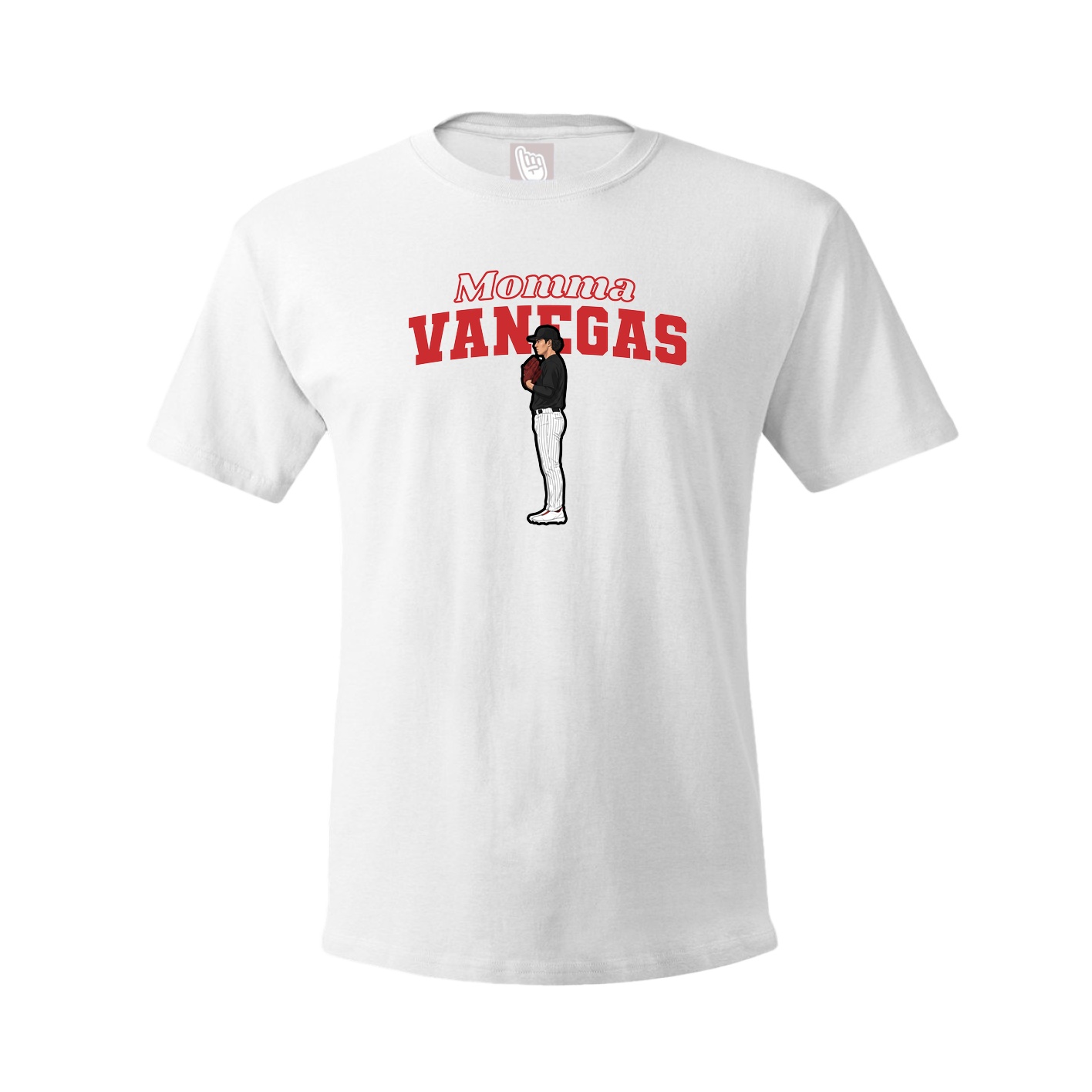 Youth Tee — Mothers Day Block in White