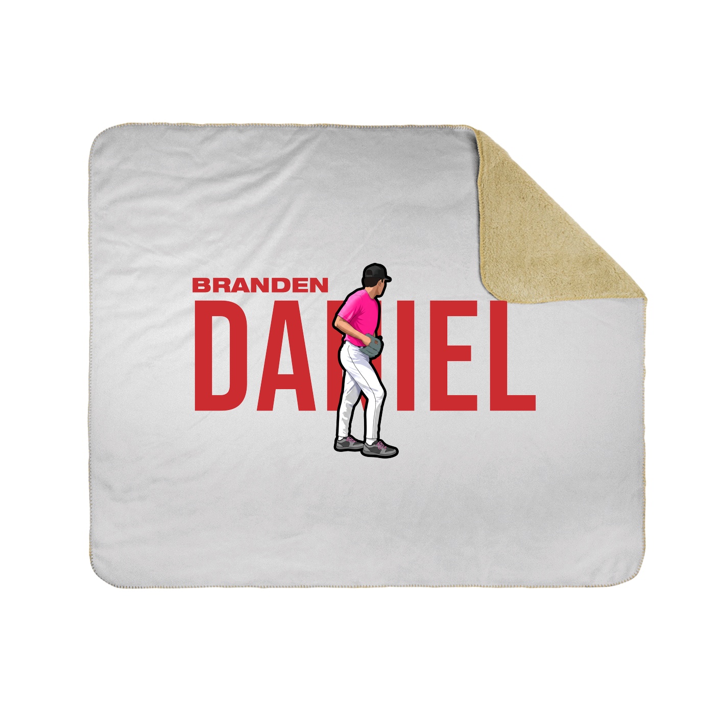 Throw Blanket — Player Name in White