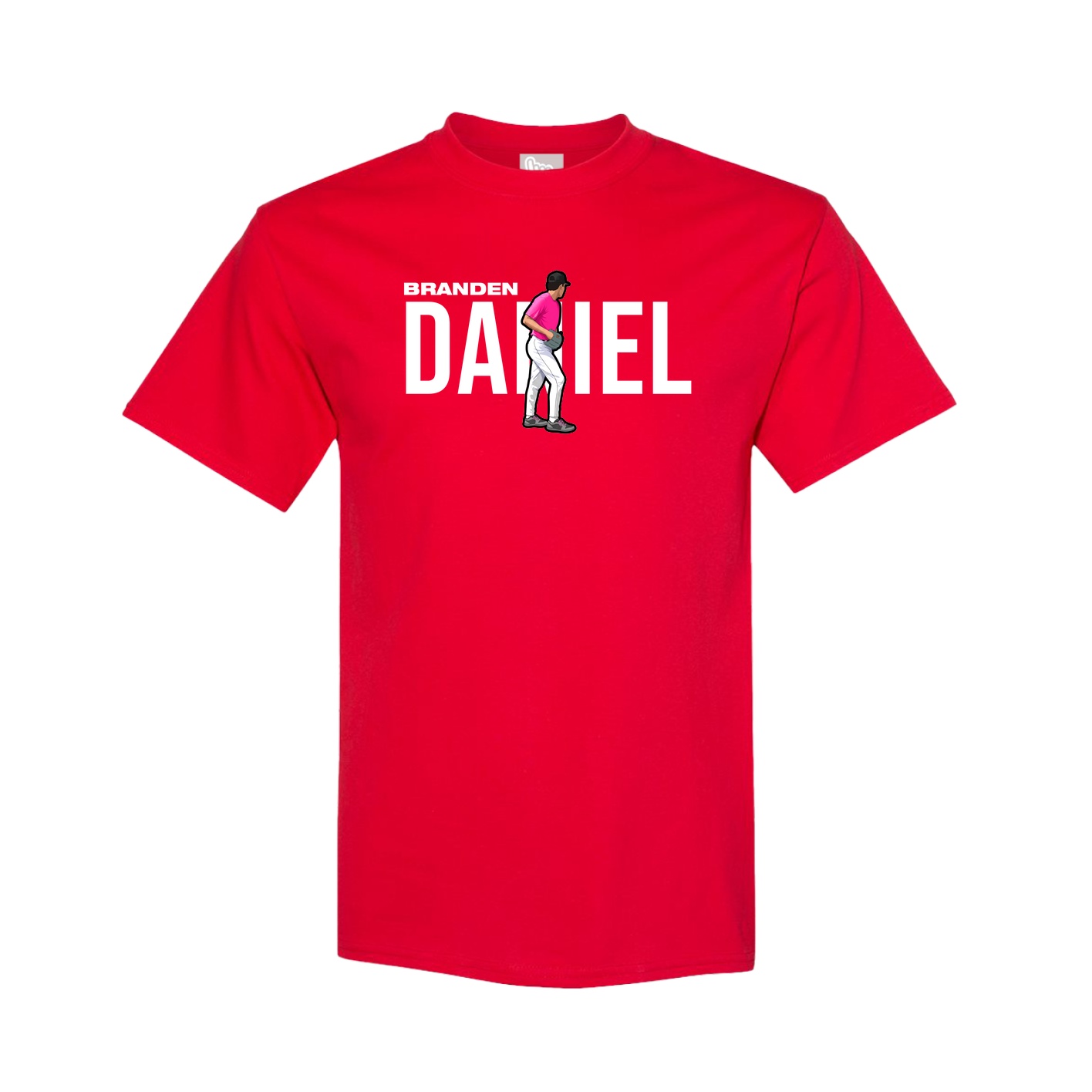 Youth Tee — Player Name in Red