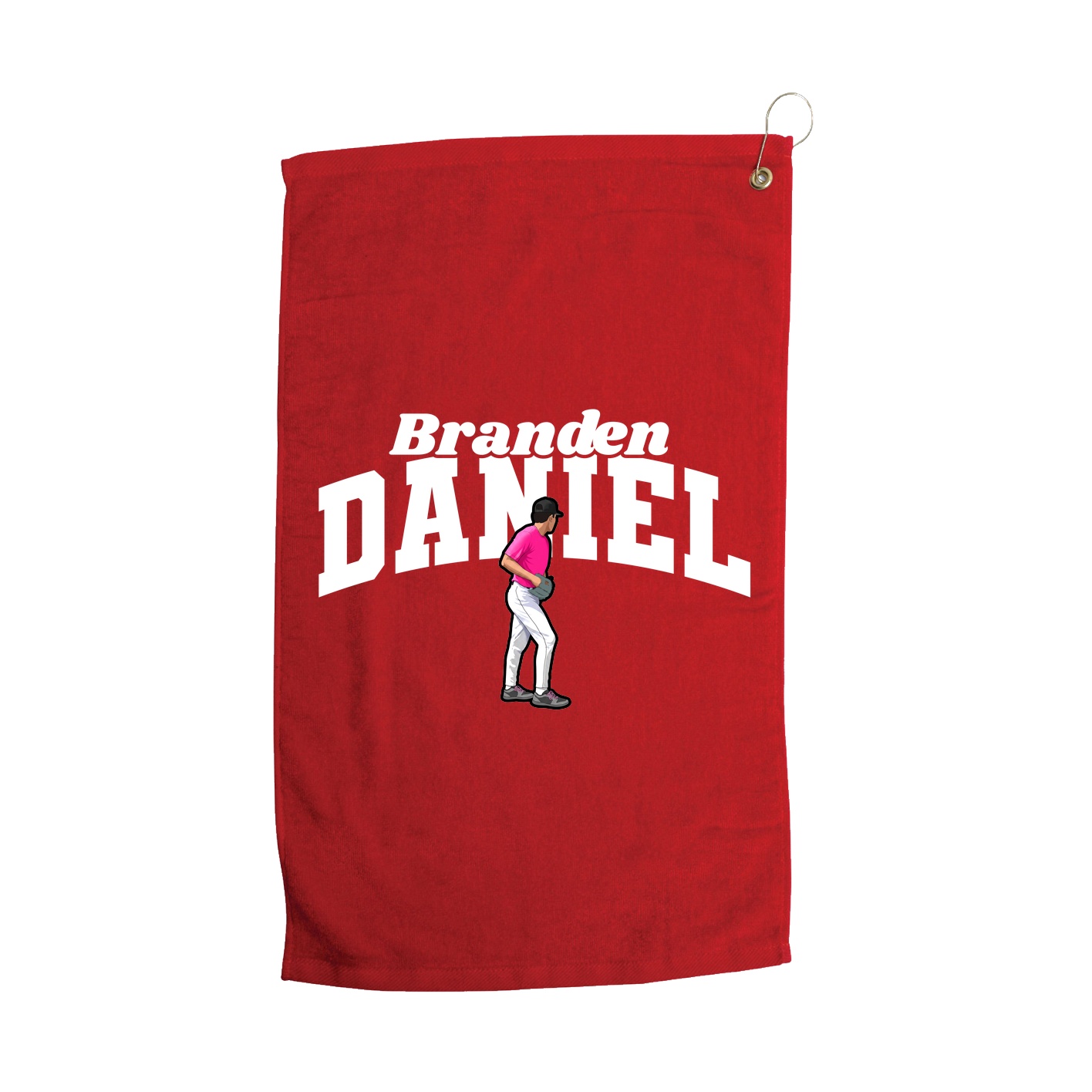 Golf Towel — Signature Arch in Red