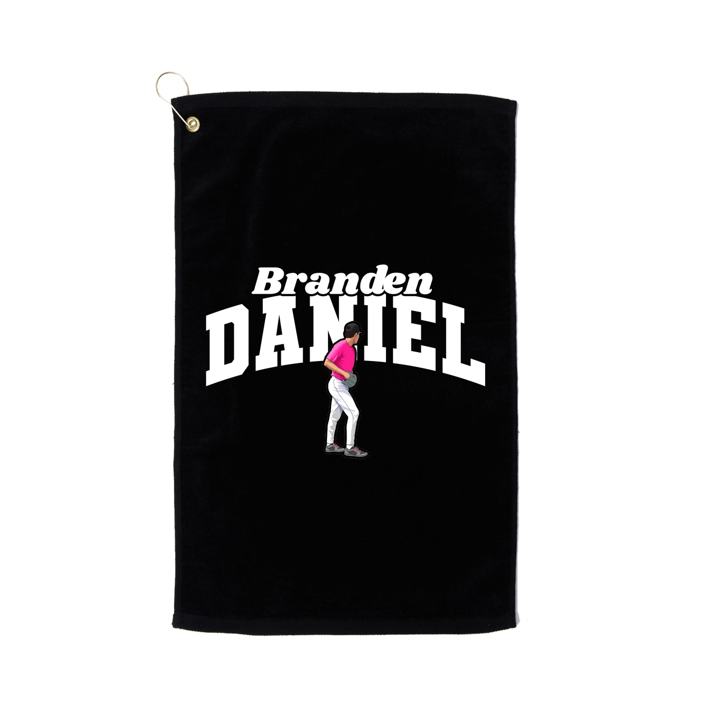 Golf Towel — Signature Arch in Black