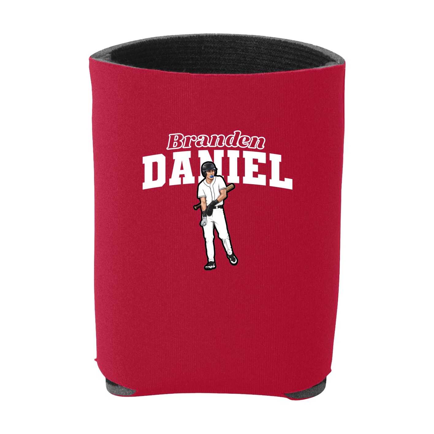 Can Holder — Name Arch in Red