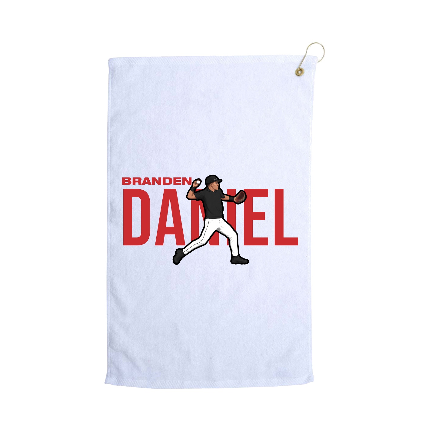 Golf Towel — Player Name in White