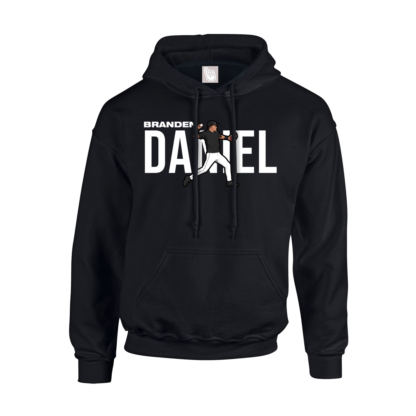 Hoodie — Player Name in Black