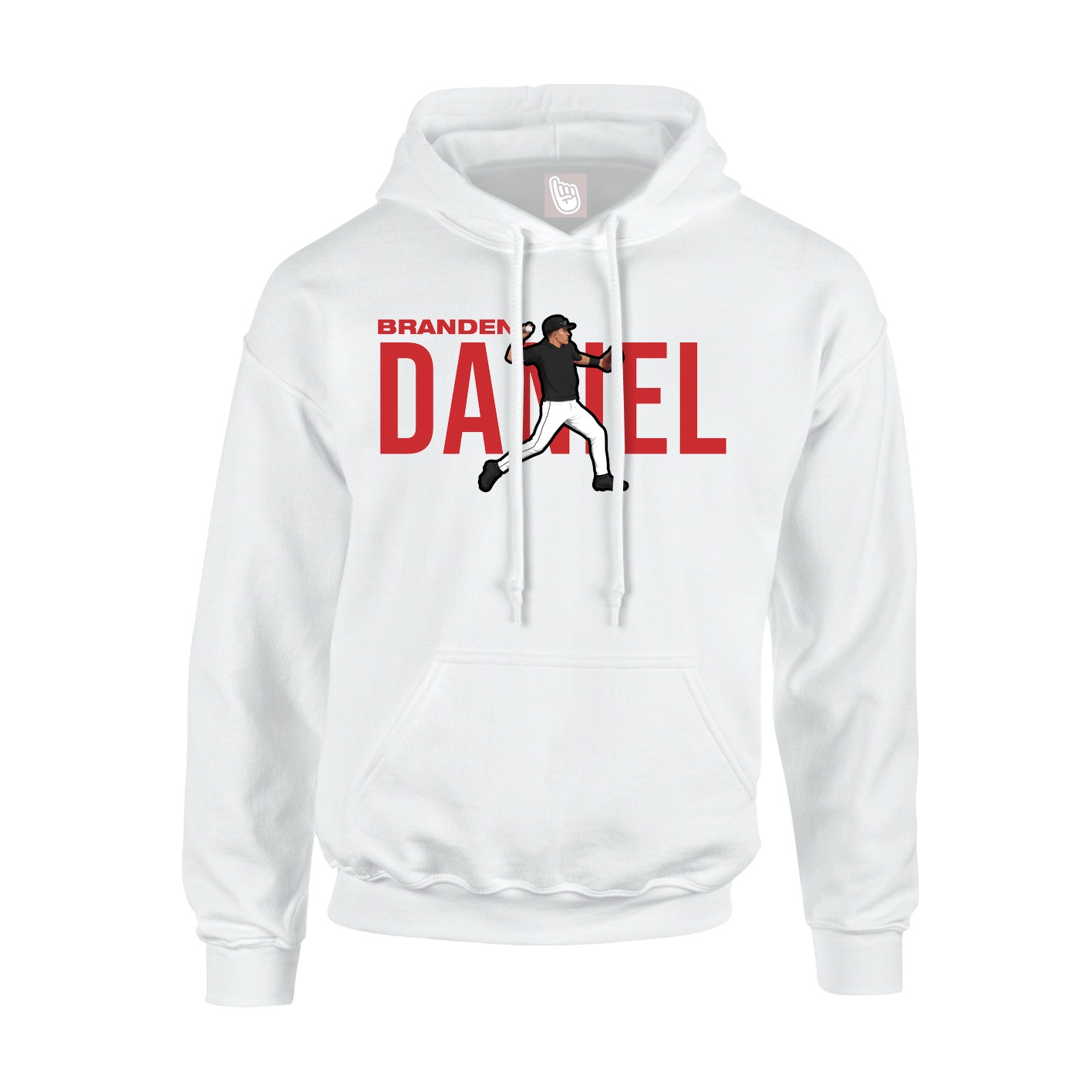 Hoodie — Player Name in White