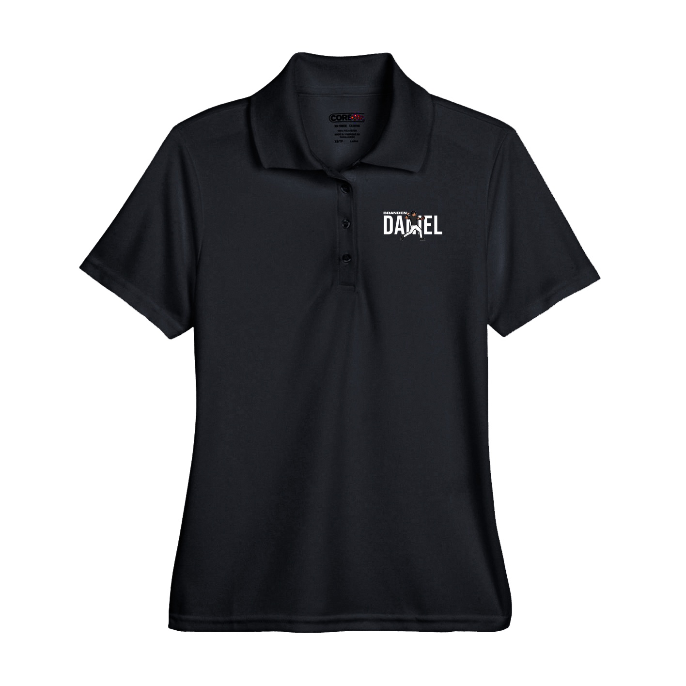 Performance Polo — Player Name in Black