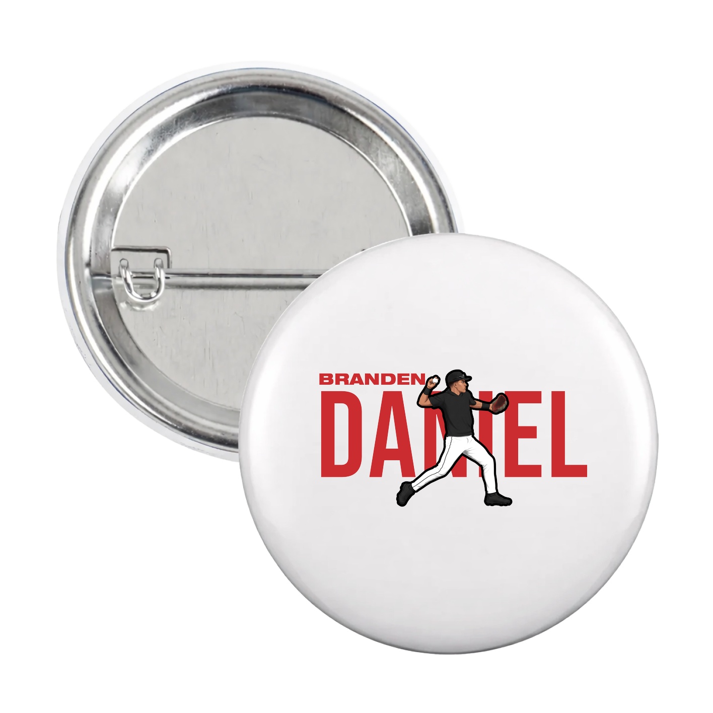 Game Day Button — Player Name in White