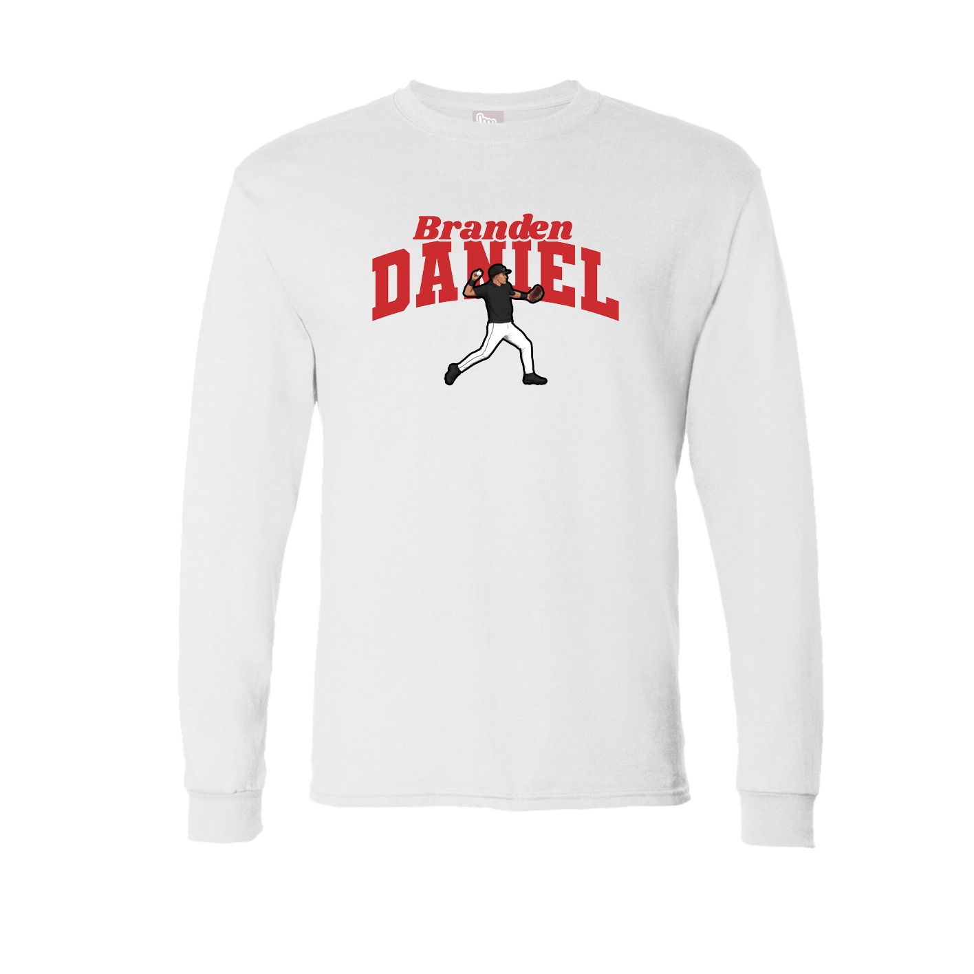 Long Sleeve Tee — Signature Arch in White