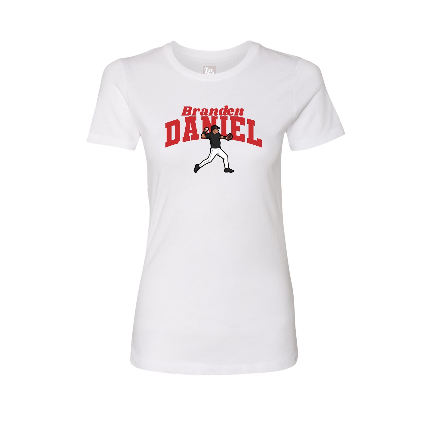 Womens Tee — Signature Arch in White