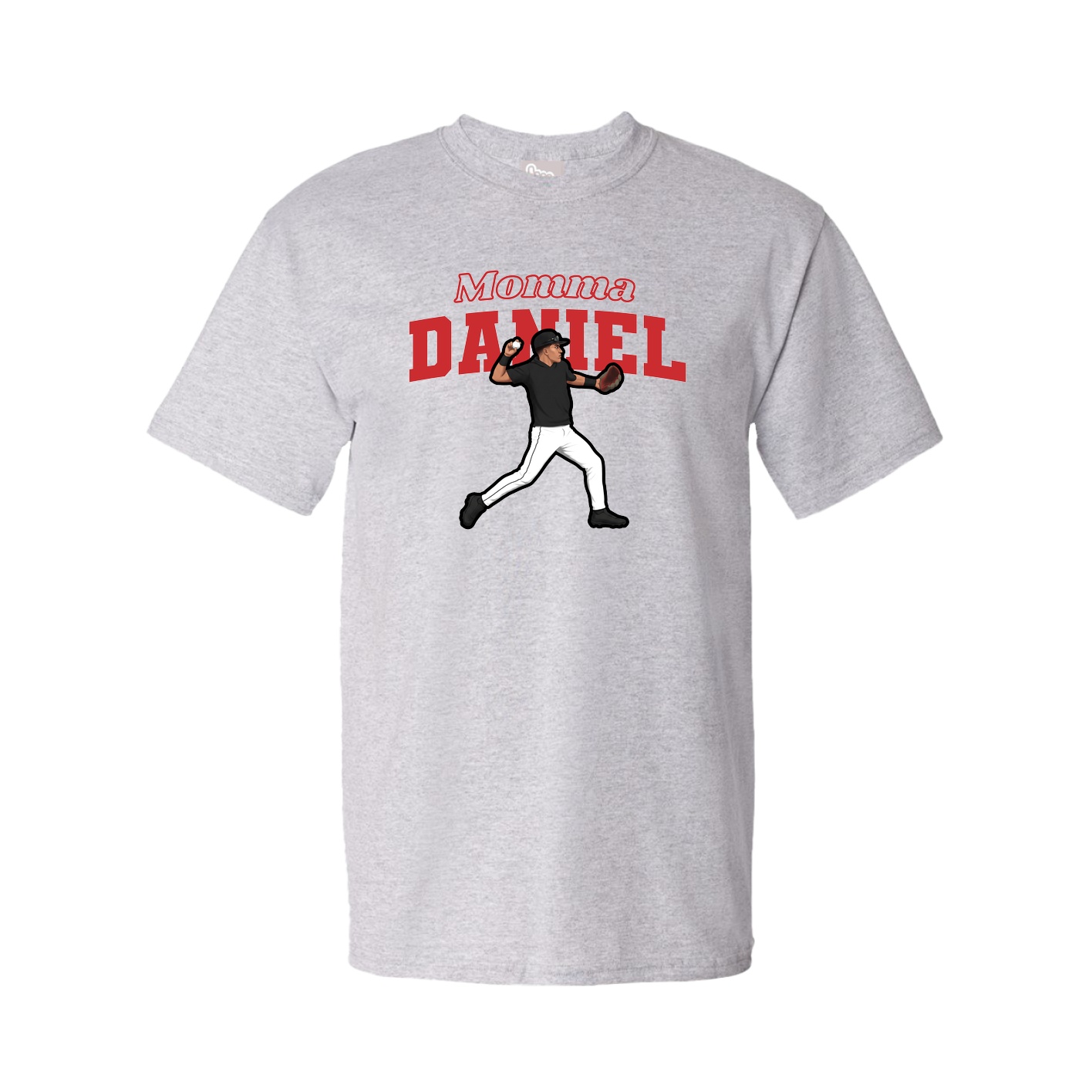 Youth Tee — Mothers Day Block in Grey