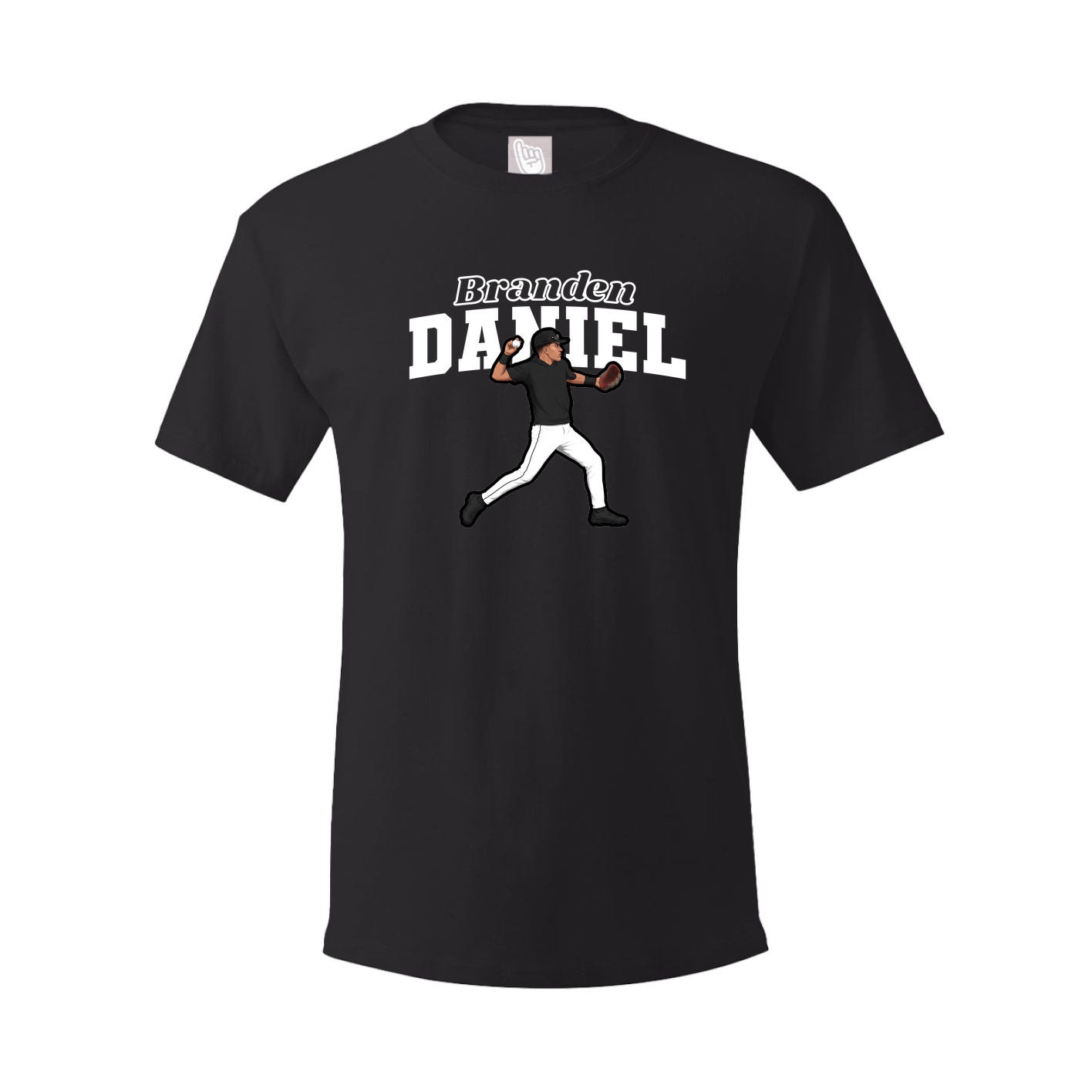 Youth Tee — Name Arch in Black