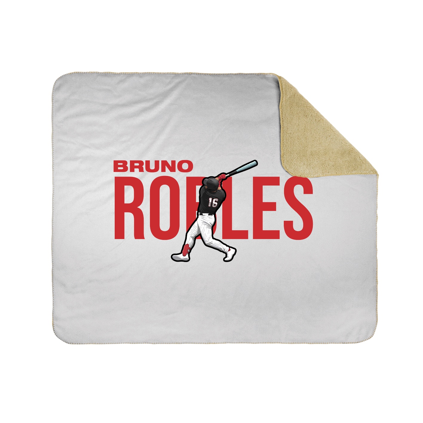 Throw Blanket — Player Name in White