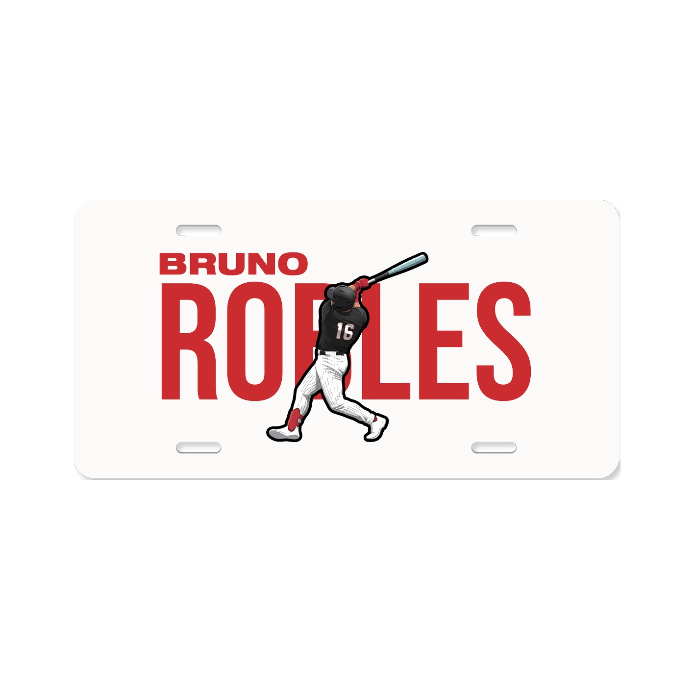 License Plate — Player Name in Classic