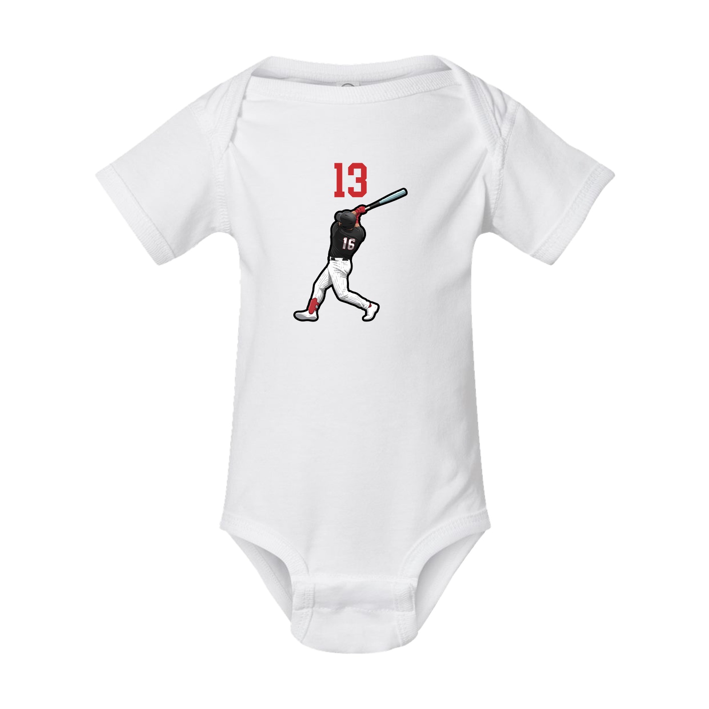 Baby Onesie — Number Top in White