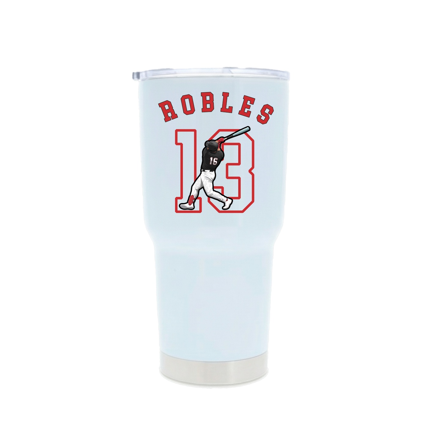 30oz Stainless Steel Tumbler — Shirsey Arch in White