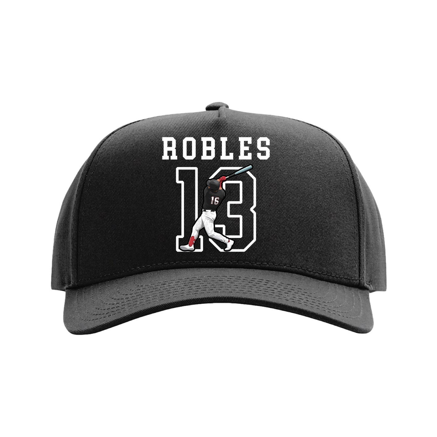 Full Fabric Five-Panel Champ Cap — Shirsey in Black