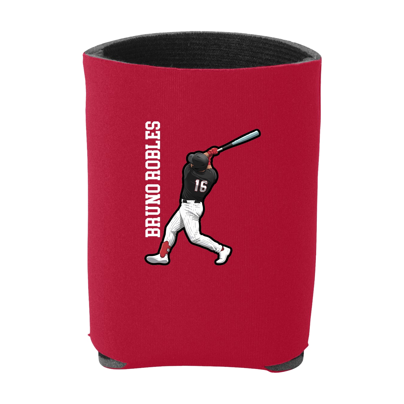 Can Holder — Name Vertical in Red