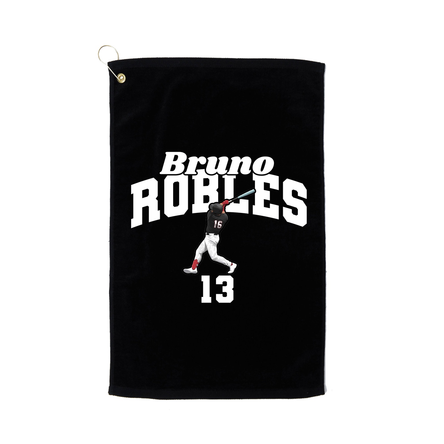 Golf Towel — Signature Arch in Black