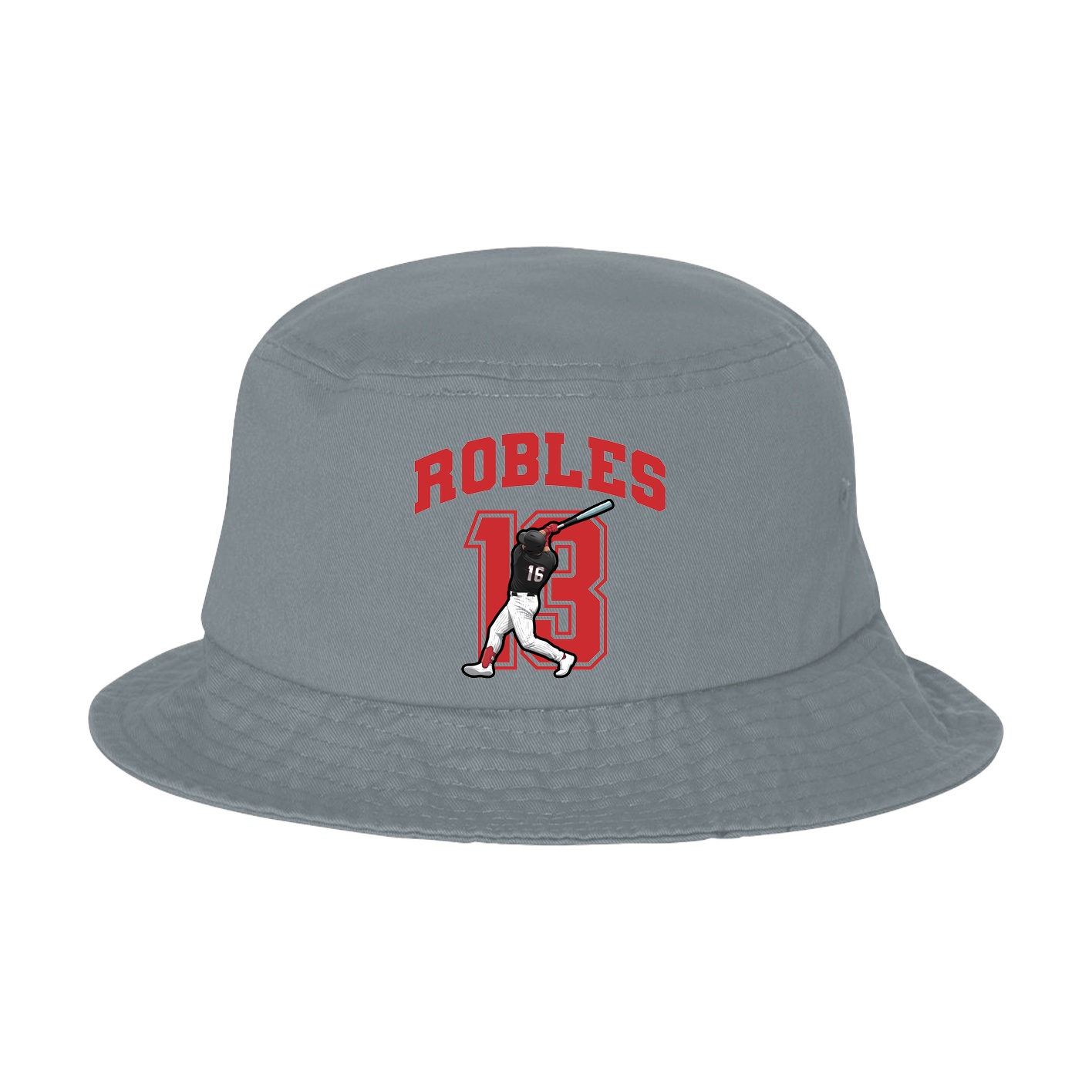 Bucket Cap — Number in Grey