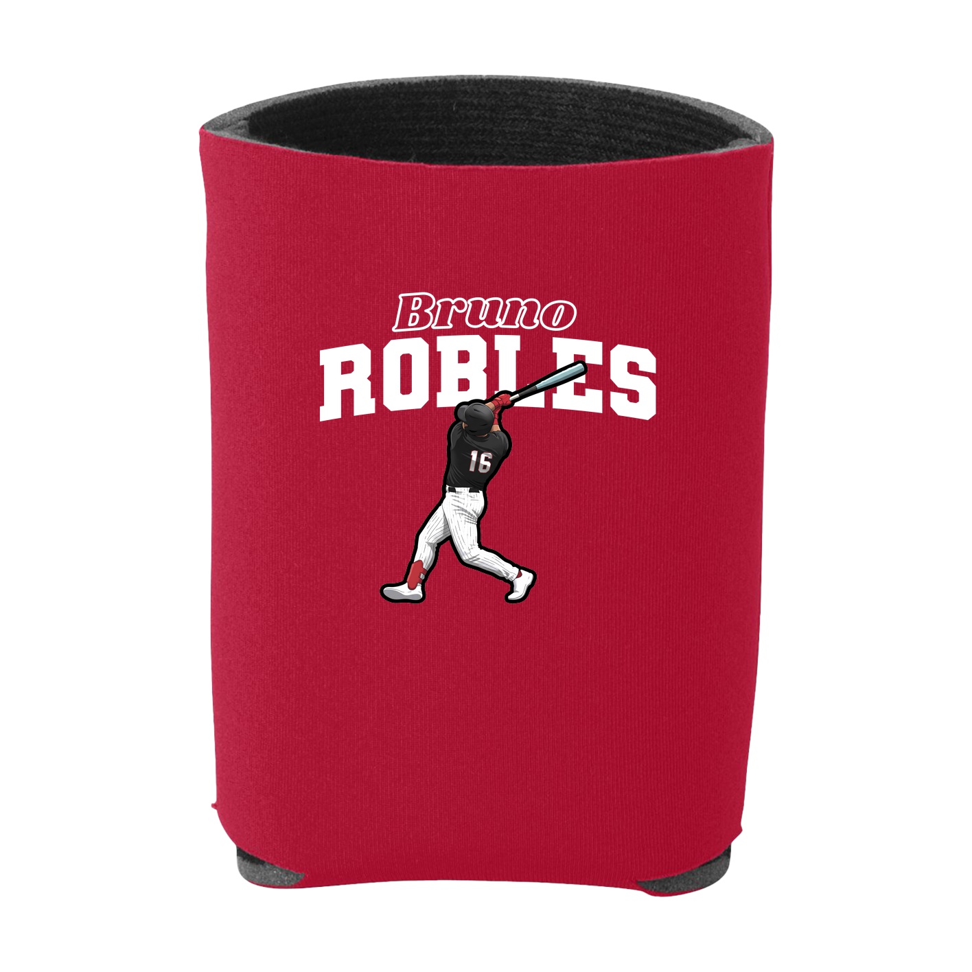 Can Holder — Name Arch in Red