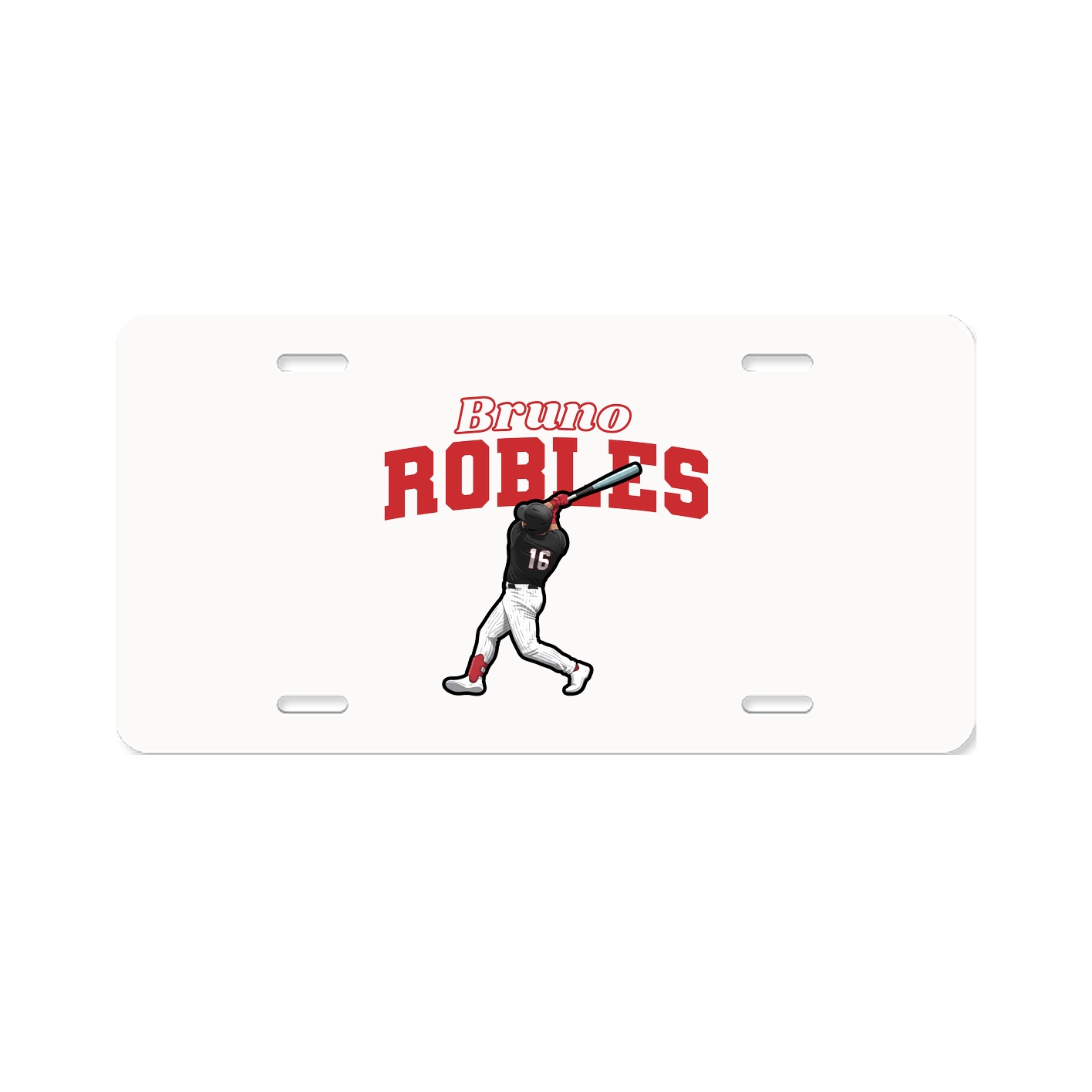 License Plate — Name Arch in Classic