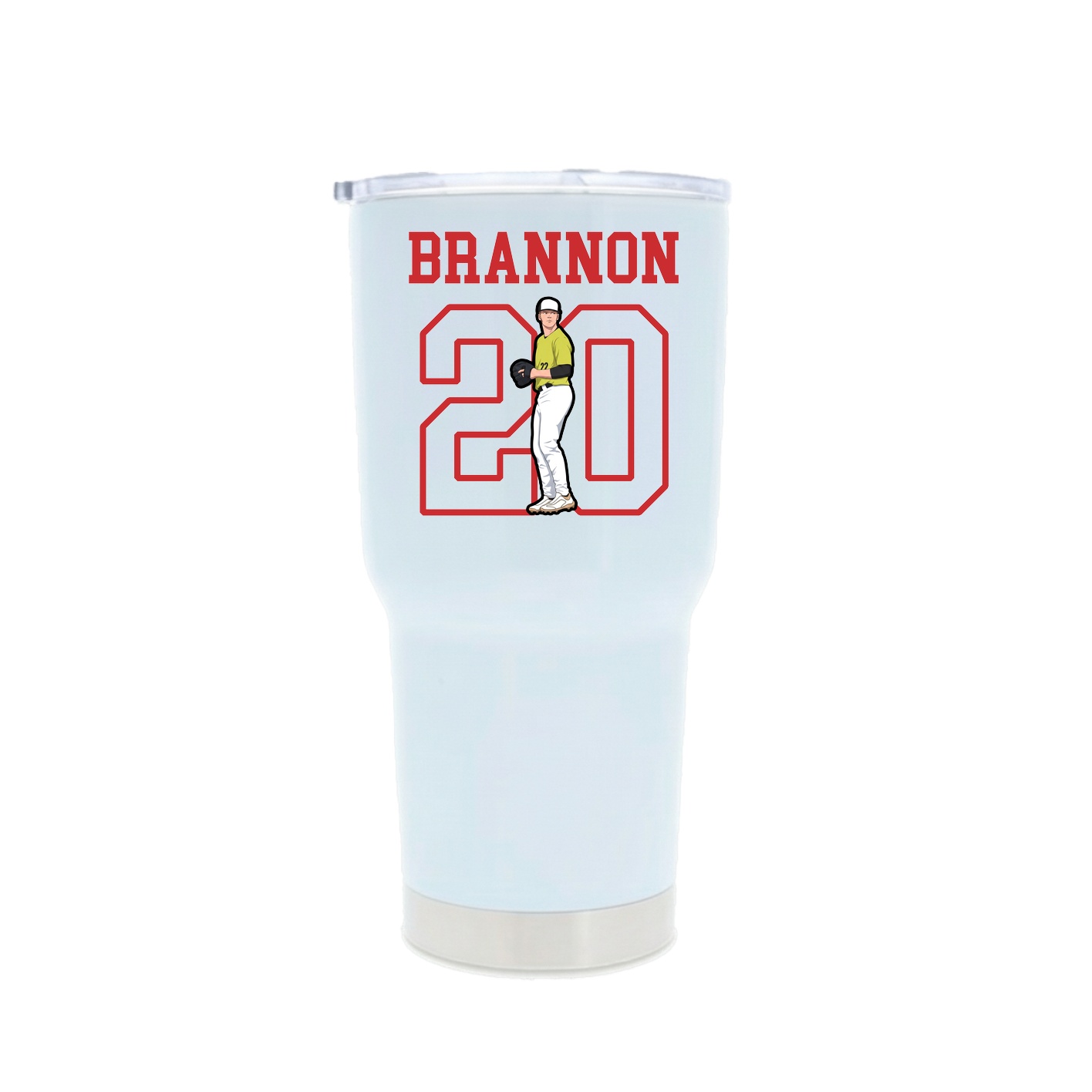 30oz Stainless Steel Tumbler — Shirsey in White