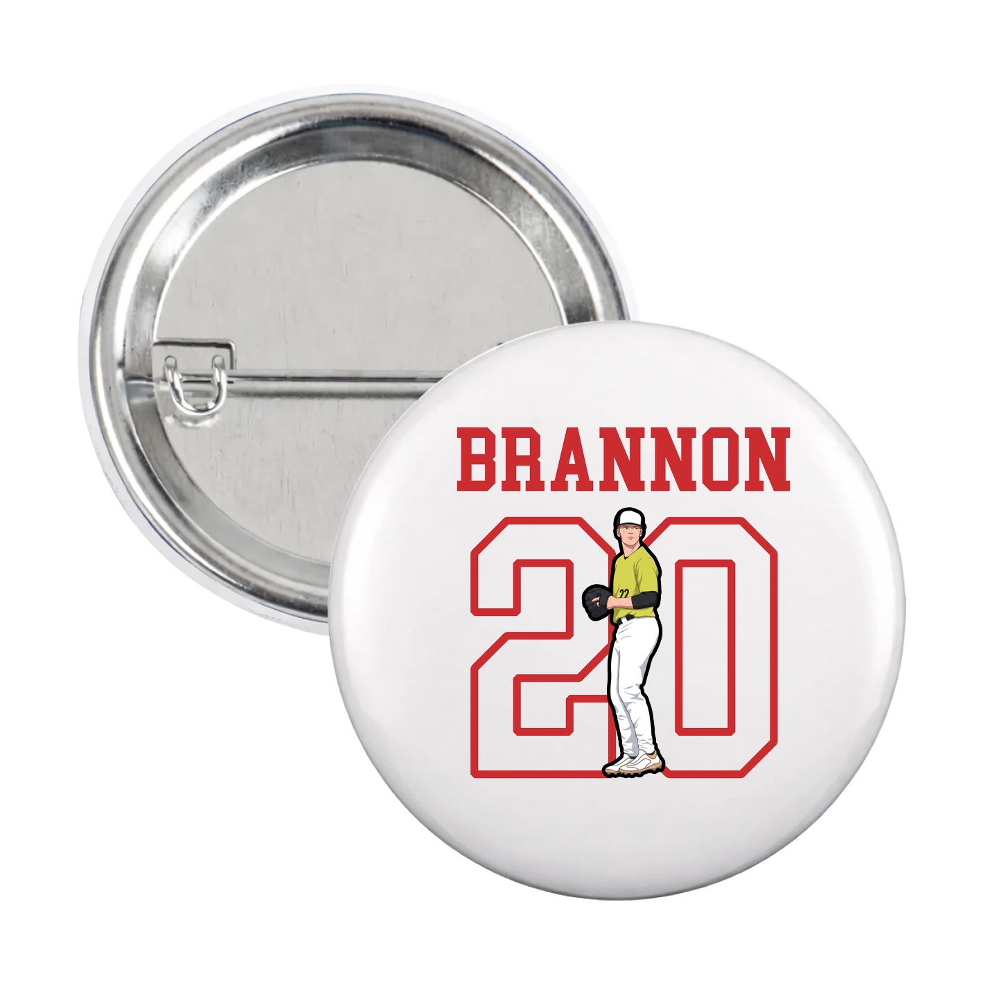 Game Day Button — Shirsey in White