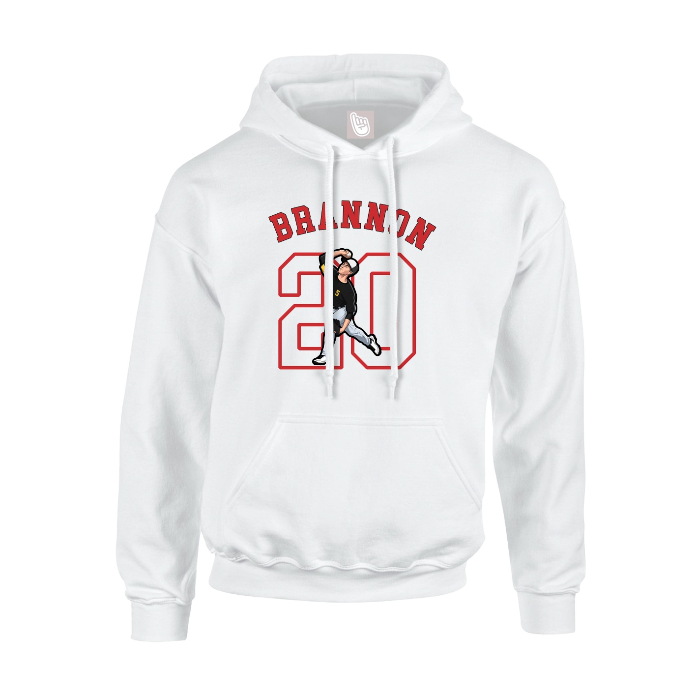 Hoodie — Shirsey Arch in White
