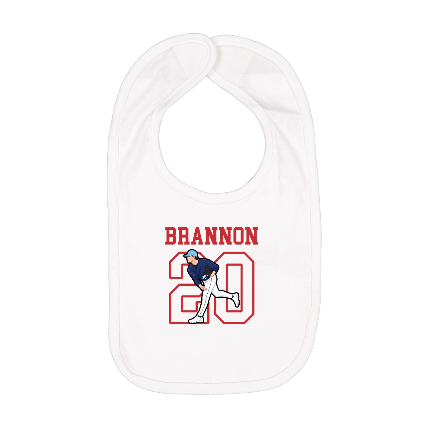 Infant Bib — Shirsey in White