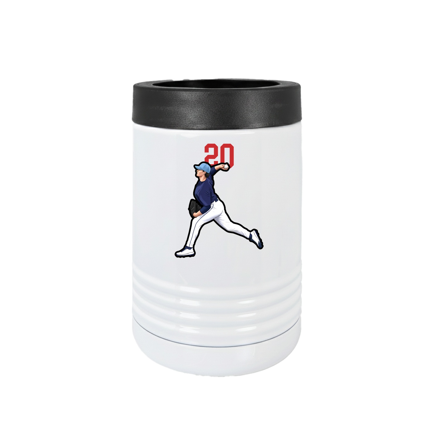 Beverage Holder — Number Top in White