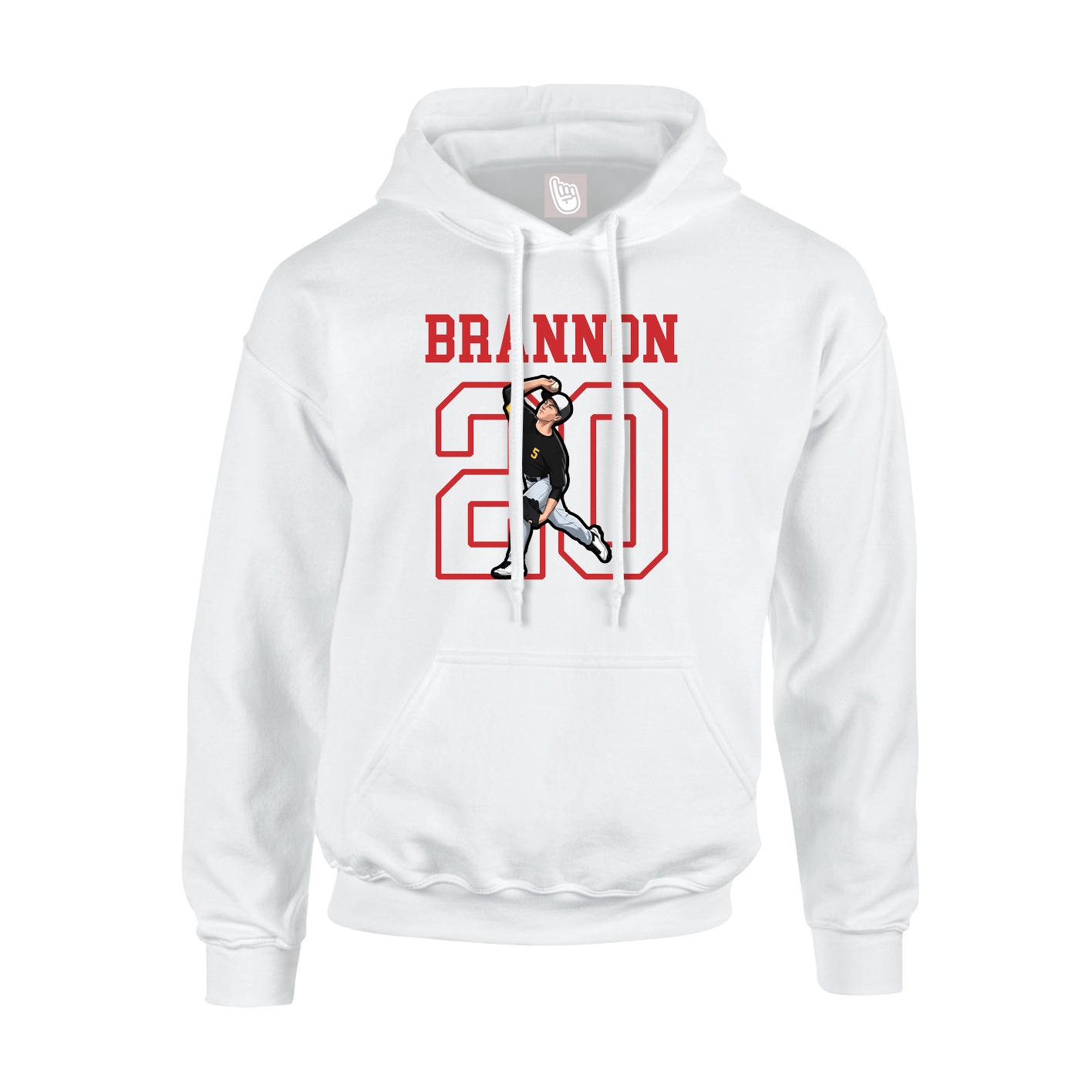 Hoodie — Shirsey in White